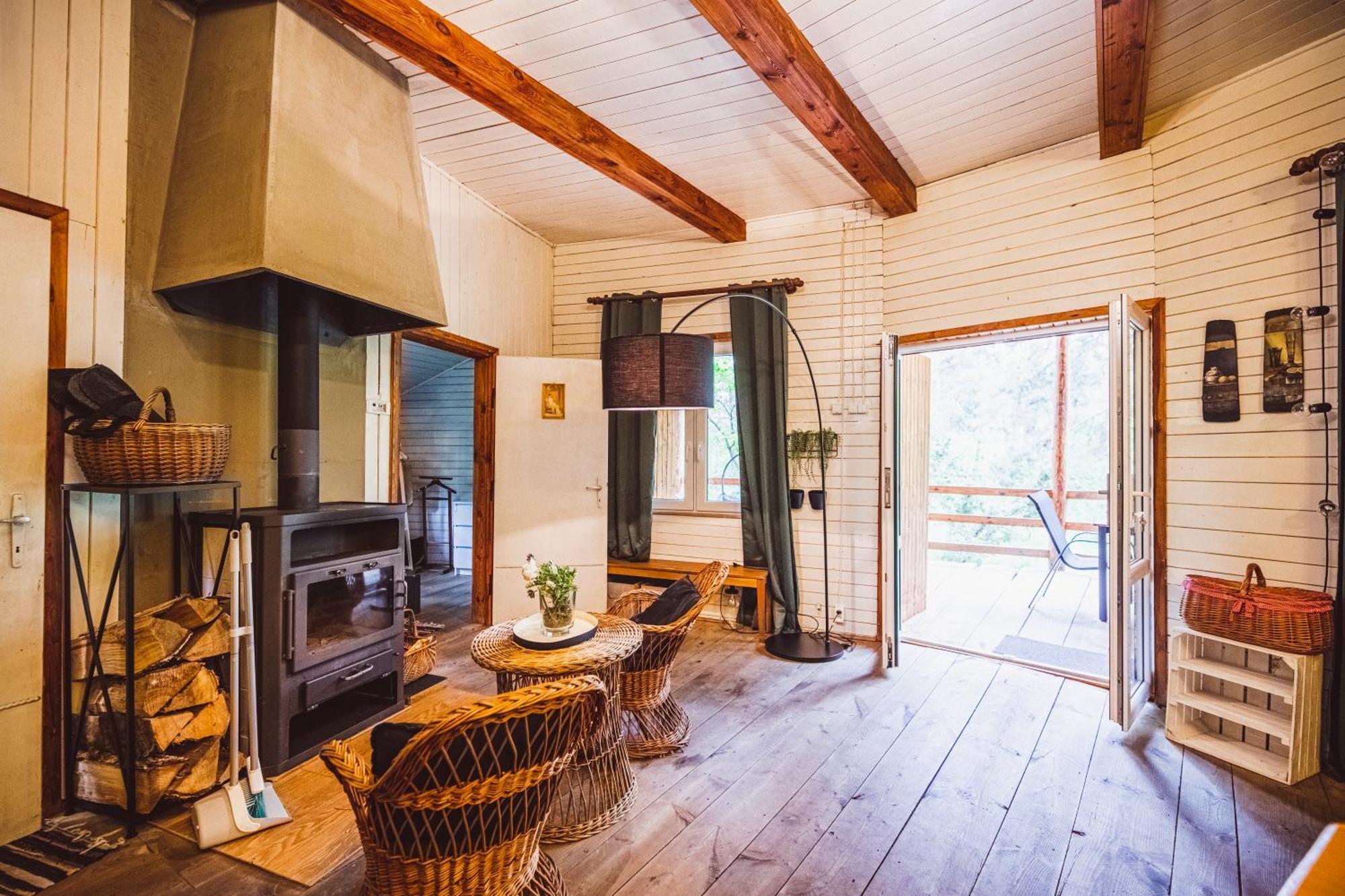 Cozy Nature Retreat With Patio Fireplace Garden Maciejowice Exteriér fotografie