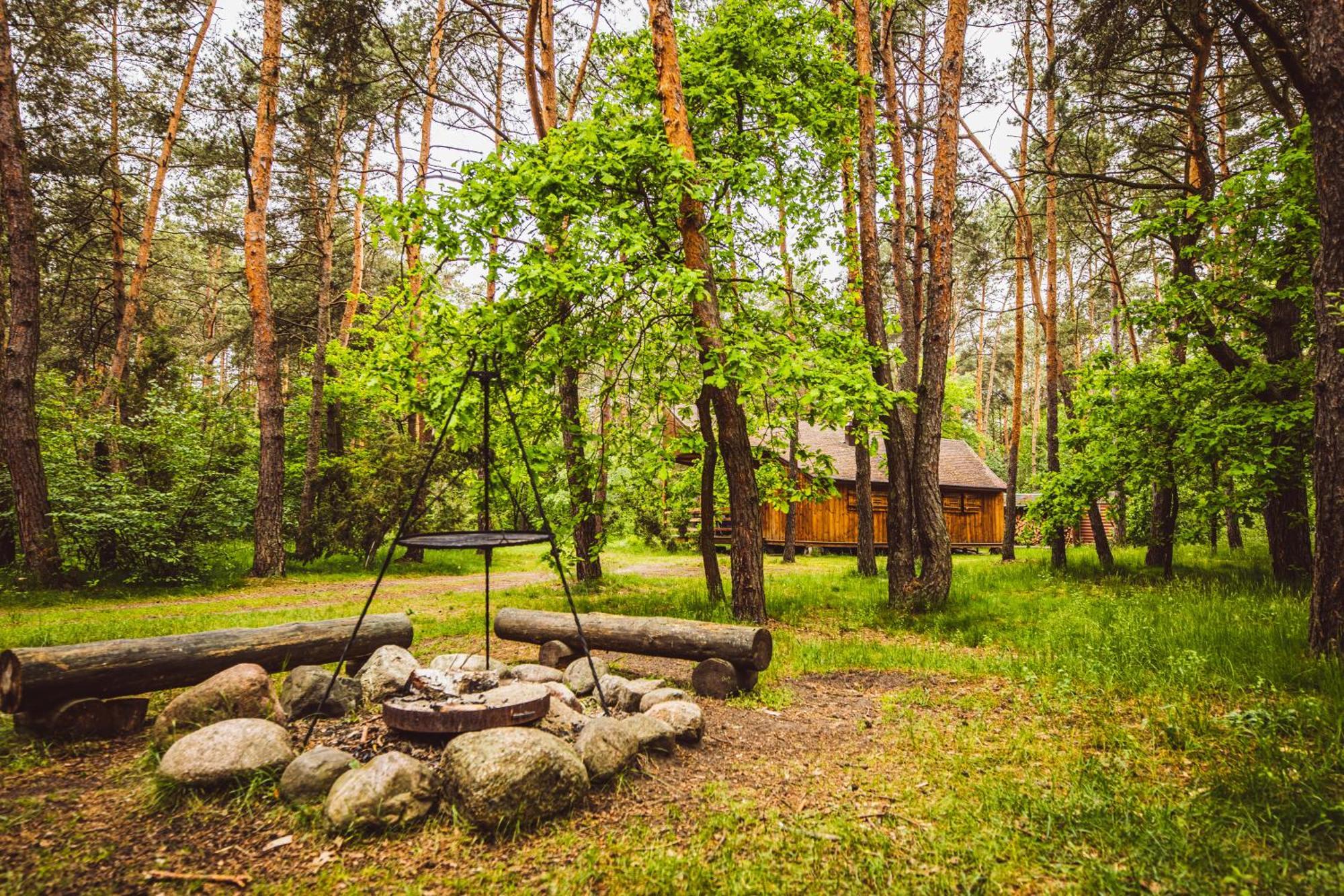 Cozy Nature Retreat With Patio Fireplace Garden Maciejowice Exteriér fotografie
